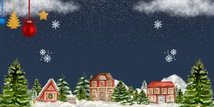 Snowy houses