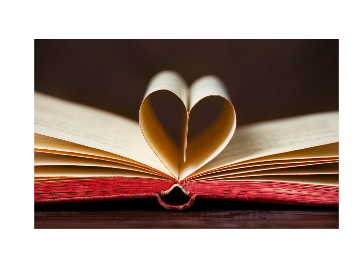 Book with a heart.