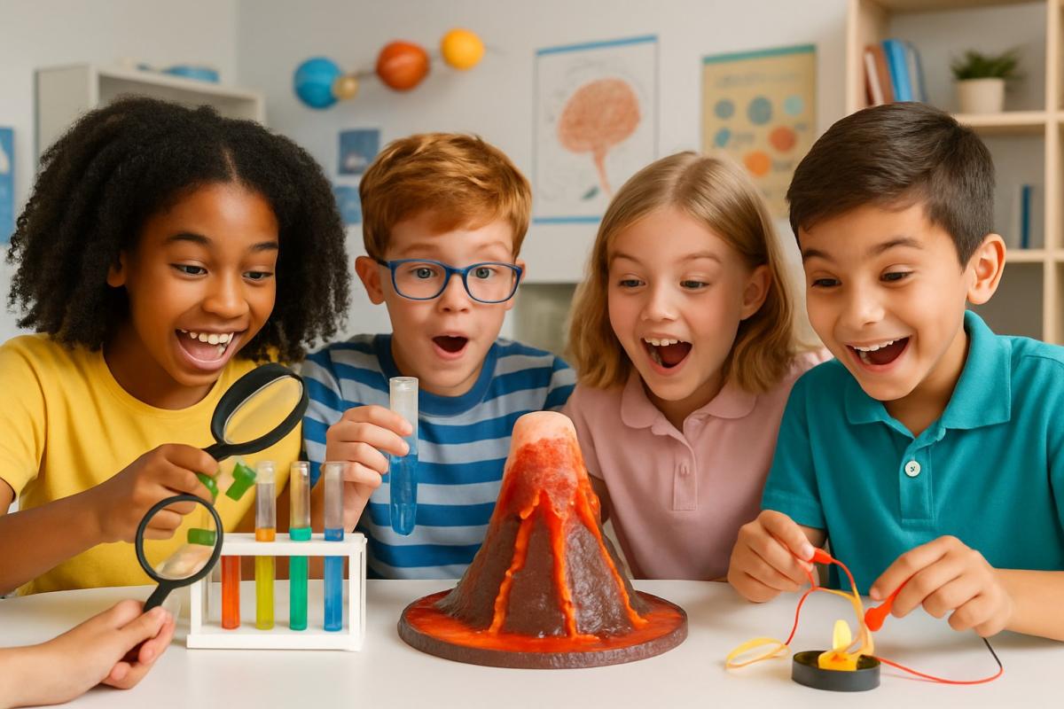 kids doing scientific experiments